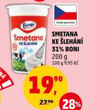 Smetana ke šlehání Boni 31%