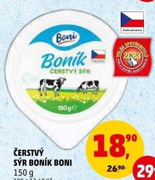 Sýr čerstvý Boník Boni