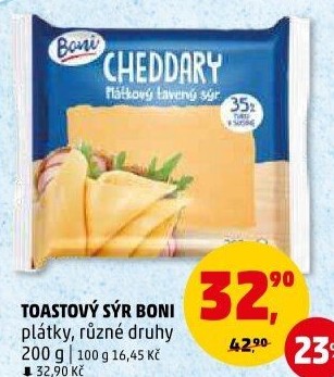 Sýr tavený toast Boni
