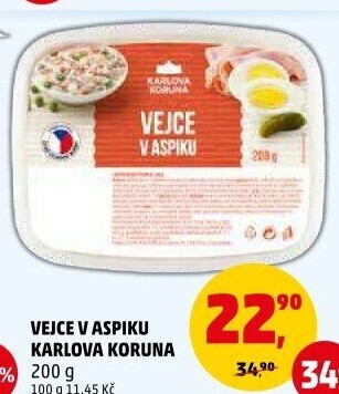 Vejce v aspiku Karlova Koruna