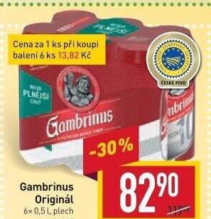 Pivo světlé výčepní Originál 10° Gambrinus