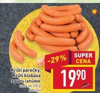 Párečky krůtí
