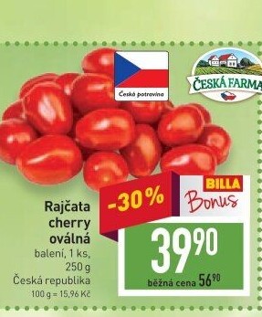Rajčata cherry Česká farma