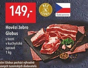 Hovězí žebra s kostí Globus