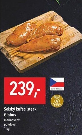 Selský kuřecí steak marinovaný Globus
