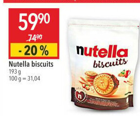 Sušenky Biscuits Nutella
