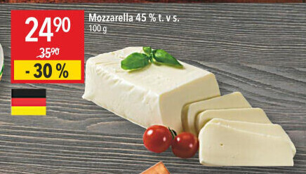 Sýr Mozzarella cihla 45%