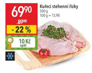 Kuřecí stehenní řízky mražené
