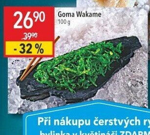 Mořské řasy Goma Wakame