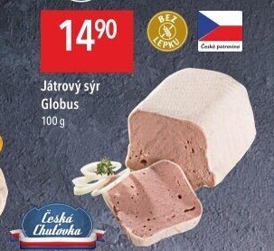 Paštika játrový sýr Globus