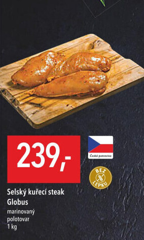 Selský kuřecí steak marinovaný Globus