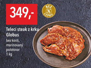 Telecí steak z krku marinovaný Globus