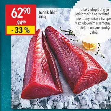 Tuňák žlutoploutvý filet