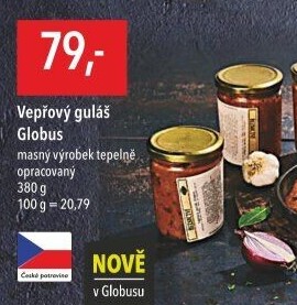Vepřový guláš ve skle Globus
