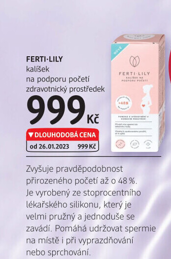 Kalíšek na podporu početí Ferti Lily