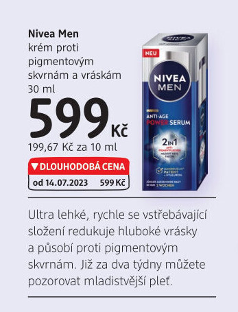 Krém pleťový pánský proti pigmentovým skvrnám a vráskám Men Nivea