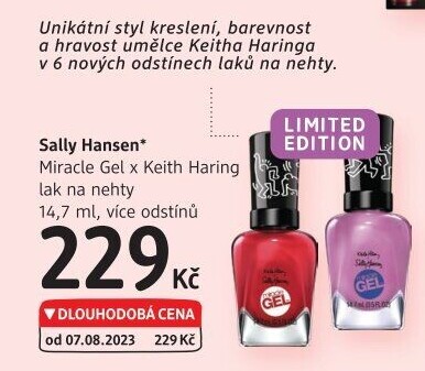 Lak na nehty gelový Miracle x Keith Haring Sally Hansen