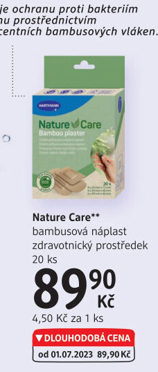 Náplast bambusová Nature Care Hartmann
