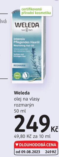 Olej na vlasy bio Weleda