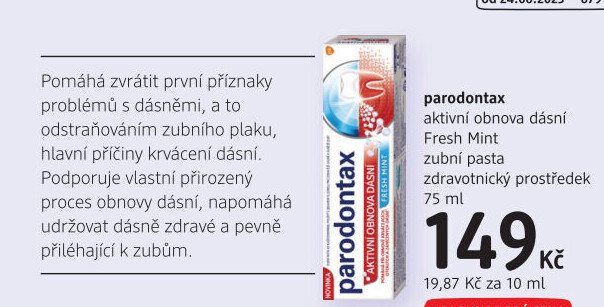 Pasta na zuby Aktivní obnova dásní Parodontax