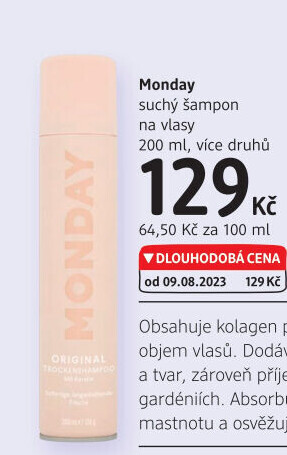 Šampon suchý Monday