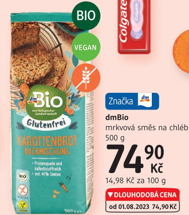 Směs na mrkvový chléb dm Bio