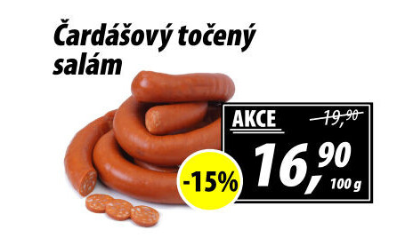 Salám čardášový točený