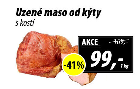Uzené maso od kýty s kostí
