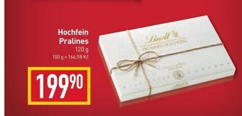 Bonboniéra Pralinky Hochfein Lindt