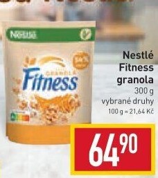 Cereálie Fitness granola Nestlé