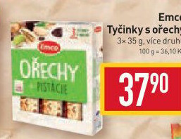 Tyčinka s ořechy Emco