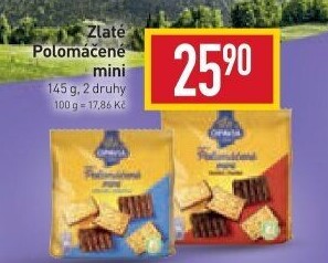 Zlaté polomáčené mini Zlaté Opavia