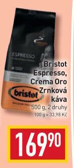 Zrnková káva Espresso Bristot