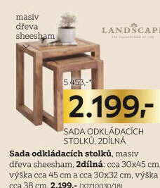 SADA ODKLÁDACÍCH STOLKŮ