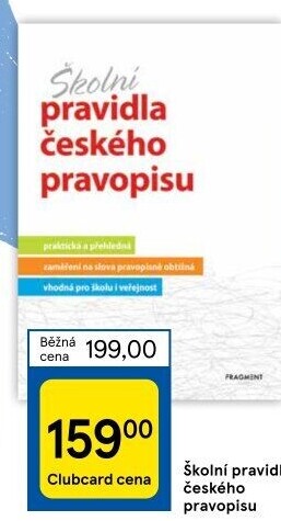 Kniha Školní pravidla českého pravopisu Marie Sochrová