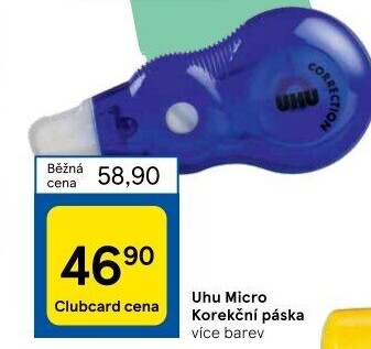 Korekční strojek - bělítko UHU