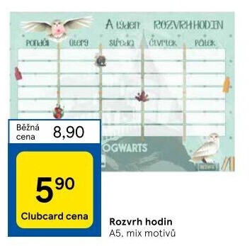 Rozvrh hodin