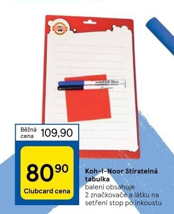 Stíratelná tabulka KOH-I-NOOR