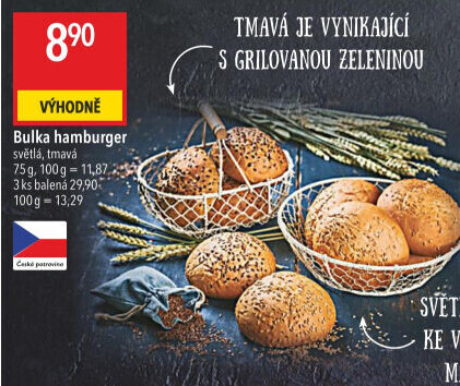 Bulka na hamburger