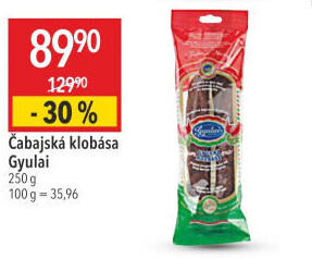 Čabajská klobása Gyulai