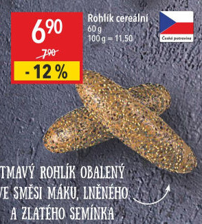 Cereální rohlík