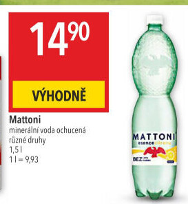 Ochucená voda Mattoni Esence