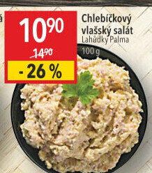 Salát vlašský chlebíčkový