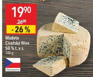 Sýr Niva císařská 50% Madeta