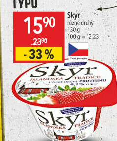 Dezert zakysaný ochucený Skyr Bohušovická mlékárna