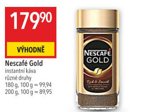 Instantní kávy Nescafé Gold