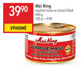 Maso vepřové ve vlastní šťávě Meining