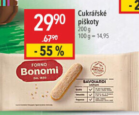 Piškoty cukrářské Bonomi