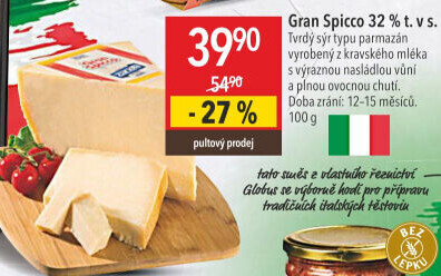 Sýr Gran Spicco 32%