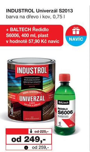 Nátěr na kov a dřevo Univerzál Industrol